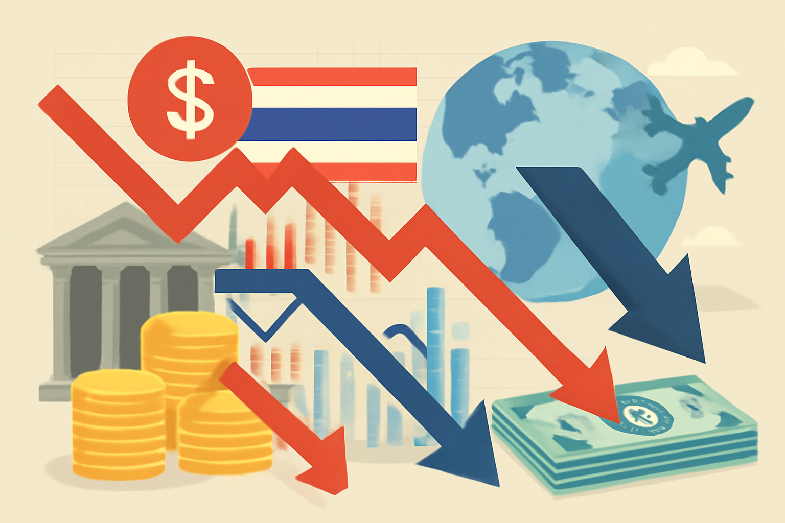 ผลกระทบของวิกฤตเศรษฐกิจโลกต่อผลการดำเนินงานของตลาดหุ้นไทย