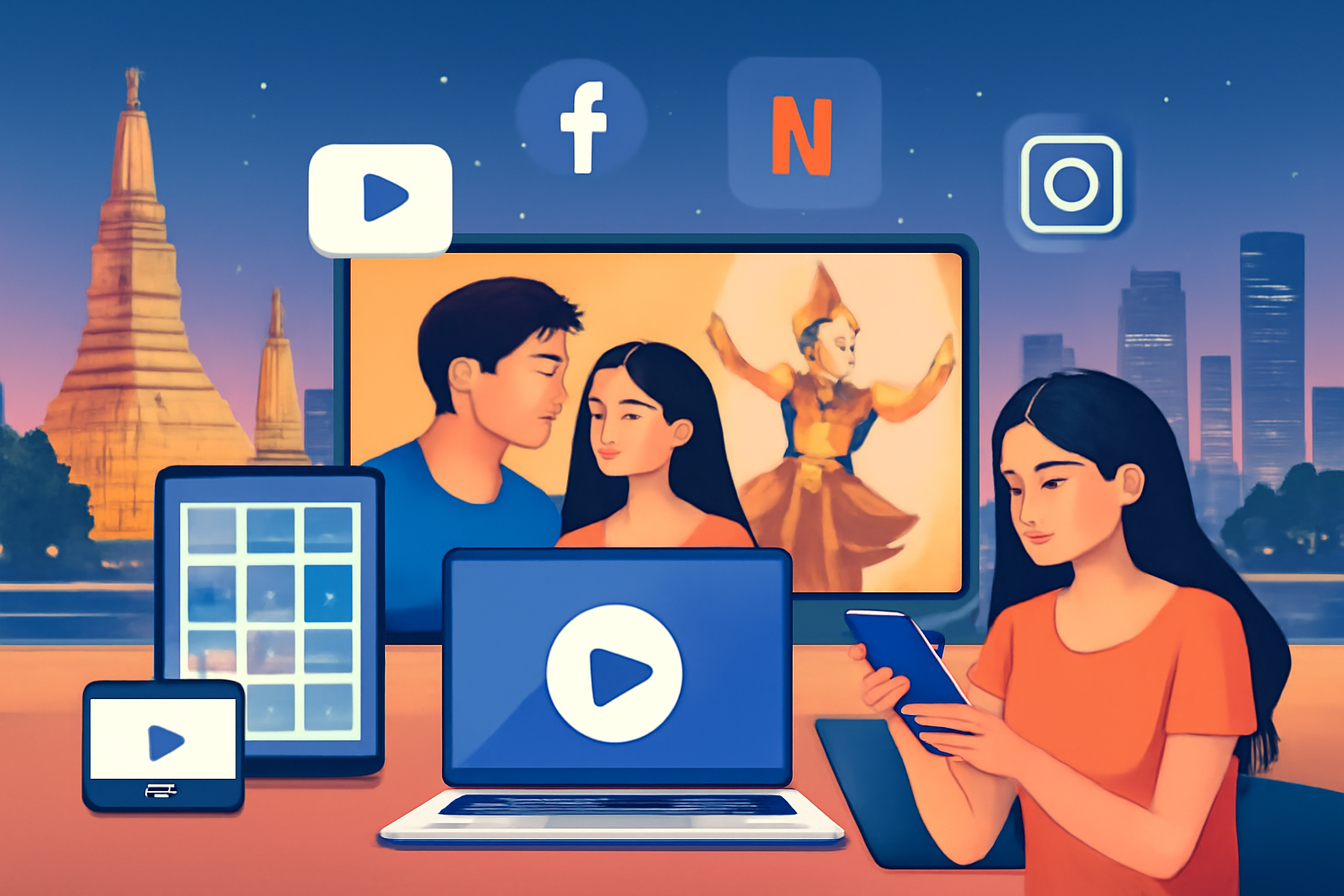 วิธีที่บริษัทสื่อและบันเทิงในประเทศไทยตอบสนองต่อความต้องการเนื้อหาดิจิทัลที่เพิ่มขึ้น