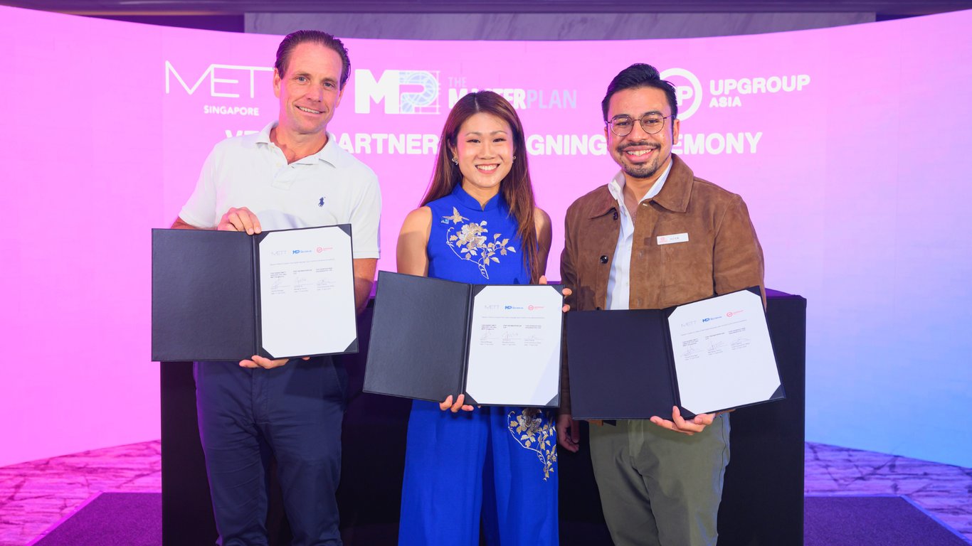 METT Singapore จับมือ UPGroup Asia และ The MasterPlan ในฐานะพันธมิตรหลัก เพื่อยกระดับศักยภาพสถานที่จัดงานและอุตสาหกรรม MICE ในสิงคโปร์