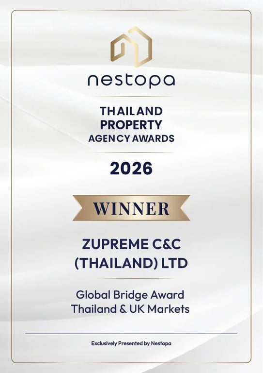 Zupreme คว้ารางวัล Global Bridge เชื่อมนักลงทุน-อสังหาฯ อังกฤษ