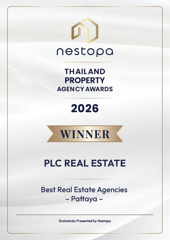 PLC Real Estate คว้ารางวัล Best Real Estate Agency (Pattaya) ตอกย้ำความเชี่ยวชาญในตลาดอสังหาริมทรัพย์พัทยา
